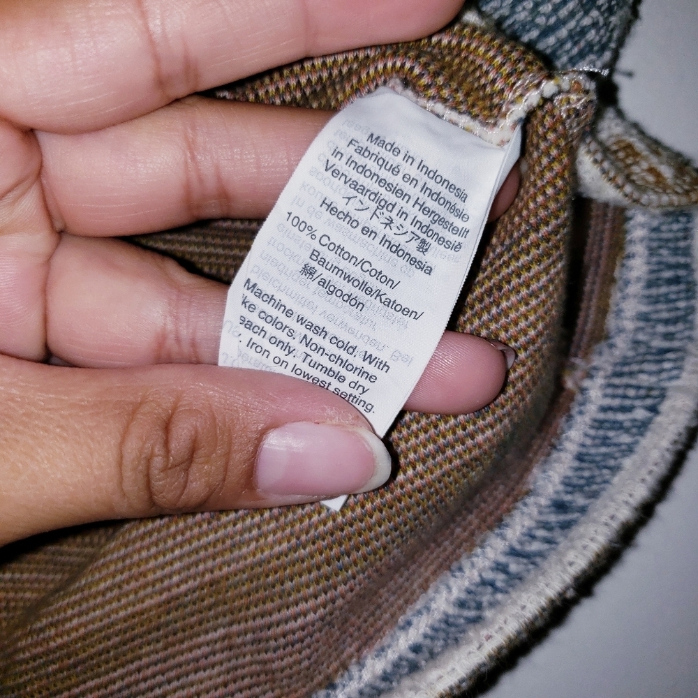 Madewell Texture & Thread Striped Button Front Top - Picture 7 of 8